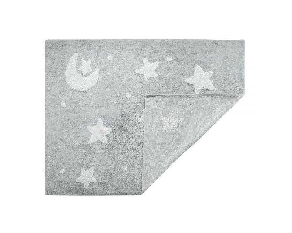 Tapete Sky Cinza E Branco Estrelado - Nina & Co.