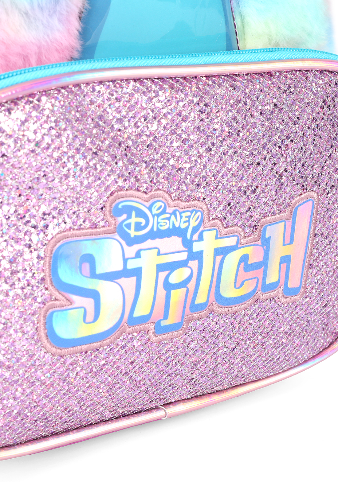 Mochila de Costas G Stitch Pelúcia & Glitter PINK Luxcel - Brilho e Fofura Disney!