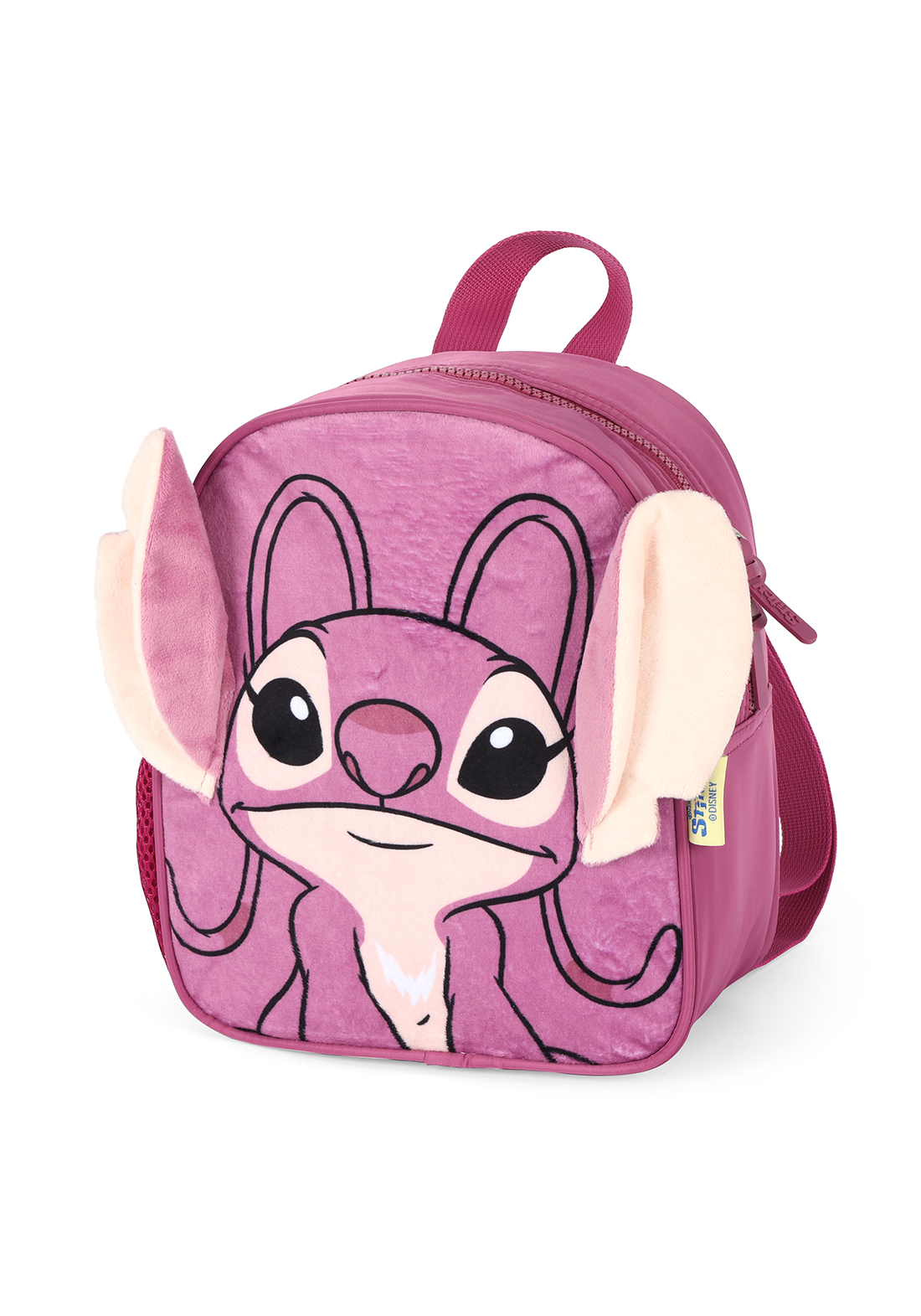 Lancheira Térmica Angel Stitch Disney Luxcel | Pink Roxa Pelúcia 3D | Com Orelhas