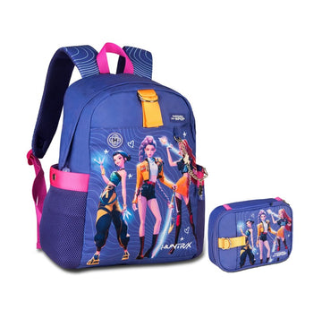 Kit Escolar Guerreiras do K-pop Huntrix – Mochila + Estojo