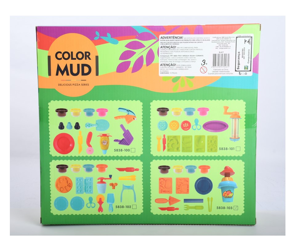Conjunto Massinha de Modelar Color Mud Pizza Series