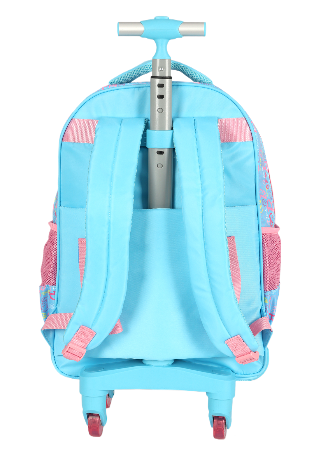 KIT Escolar COMPLETO Barbie AZUL Luxcel 3 Peças: Mochila de Rodinhas G + Lancheira Térmica + Estojo Box Holográfico