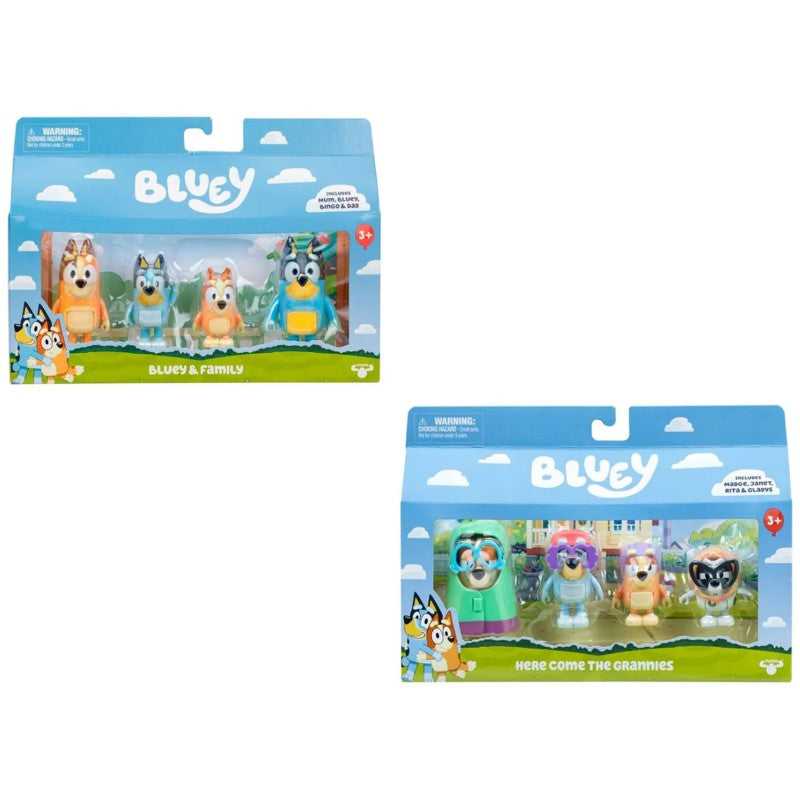 Kit 4 Bonecos Colecionáveis Bluey 6cm - Candide