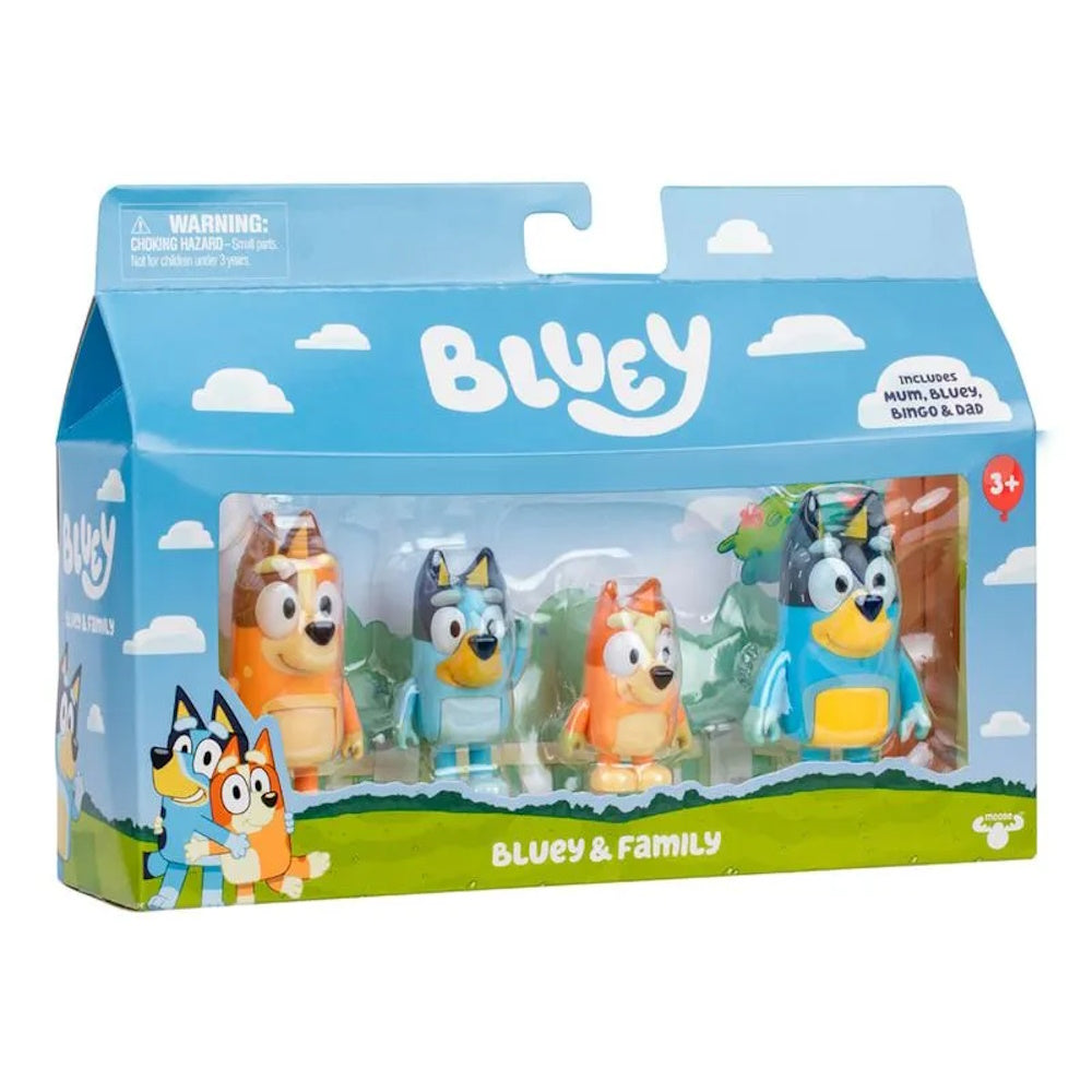Kit 4 Bonecos Colecionáveis Bluey 6cm - Candide