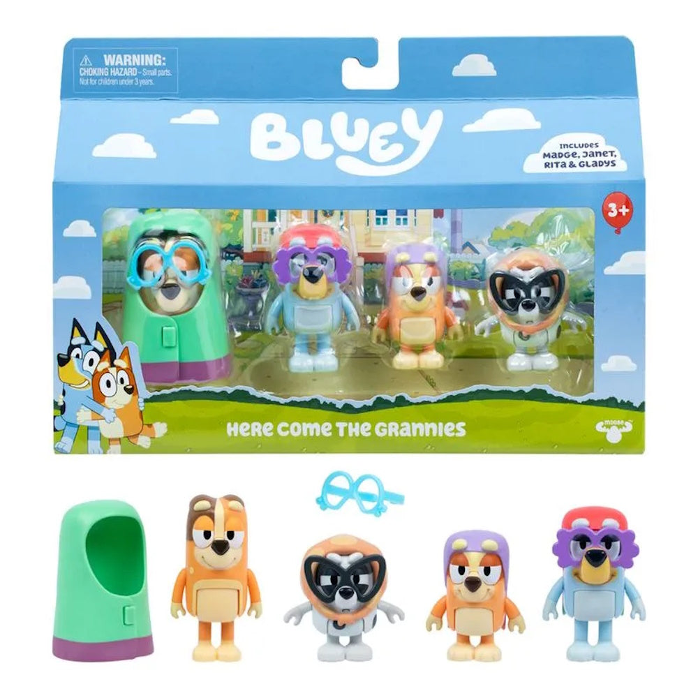 Kit 4 Bonecos Colecionáveis Bluey 6cm - Candide