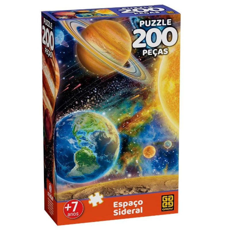 Quebra-cabeça 200 Peças Espaço Sideral - Grow