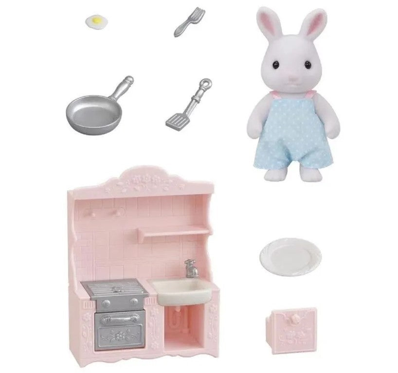 Sylvanian Families Conjunto Cozinha Papai Coelho Neve - Epoch
