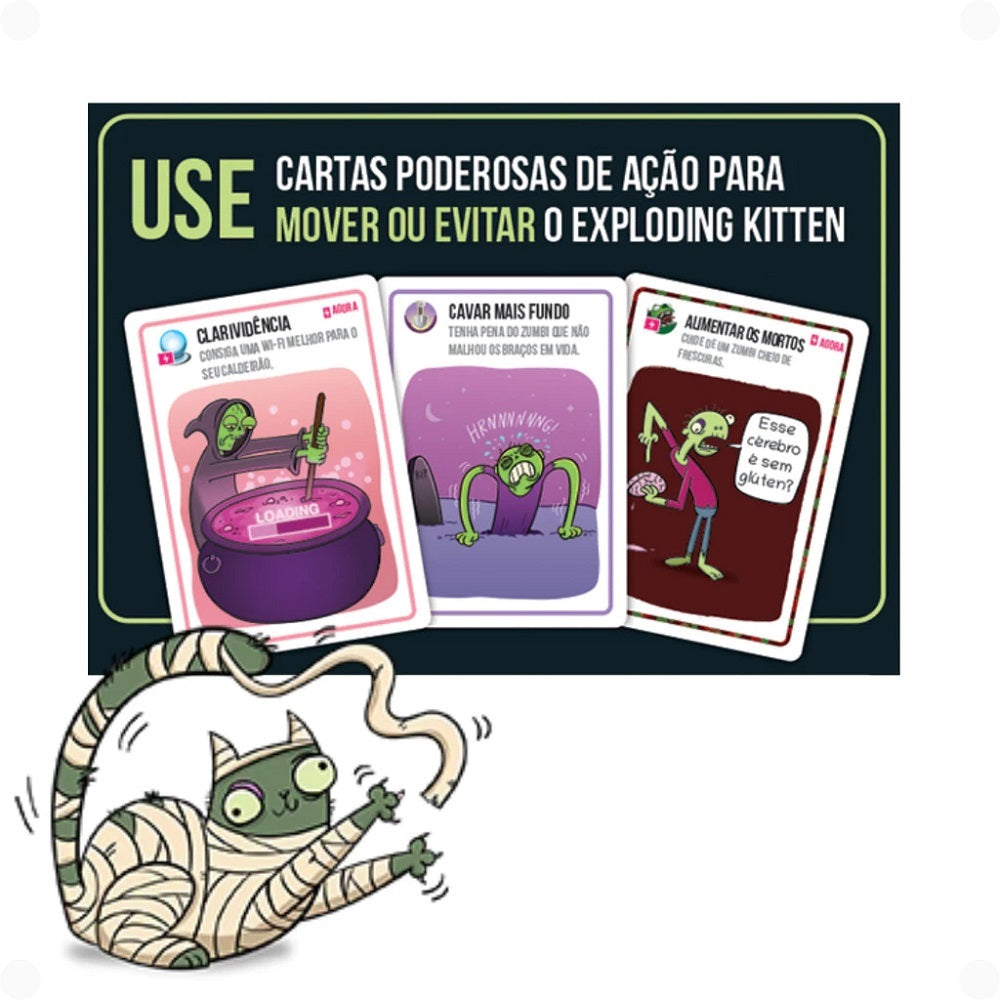 Jogo Exploding Kittens: Zombie Kittens - Galápagos
