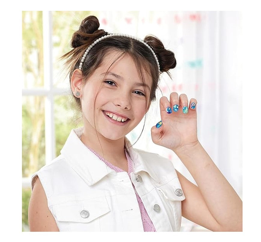 Kit Aquabeads Refil Nail Studio Stars E Unicorns - Epoch