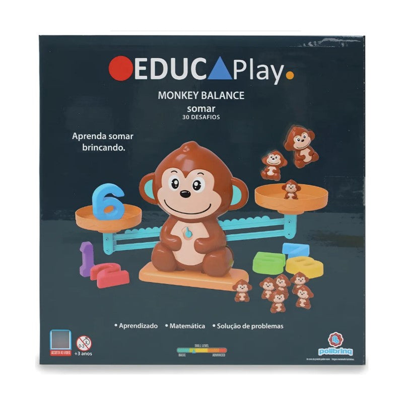 Balança Macaco Aprenda a Somar - Polibrinq