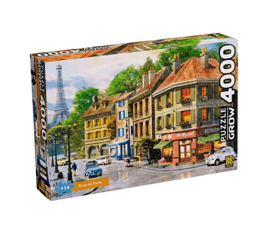 Quebra-Cabeça Puzzle Ruas de Paris 4000 Peças - Grow 4102