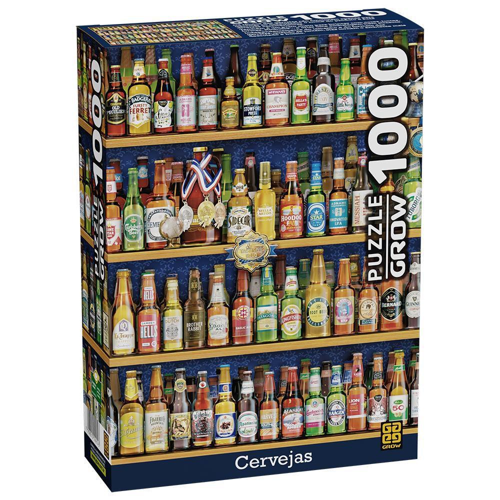 Quebra-Cabeça Puzzle Cervejas 1000 Peças - Grow