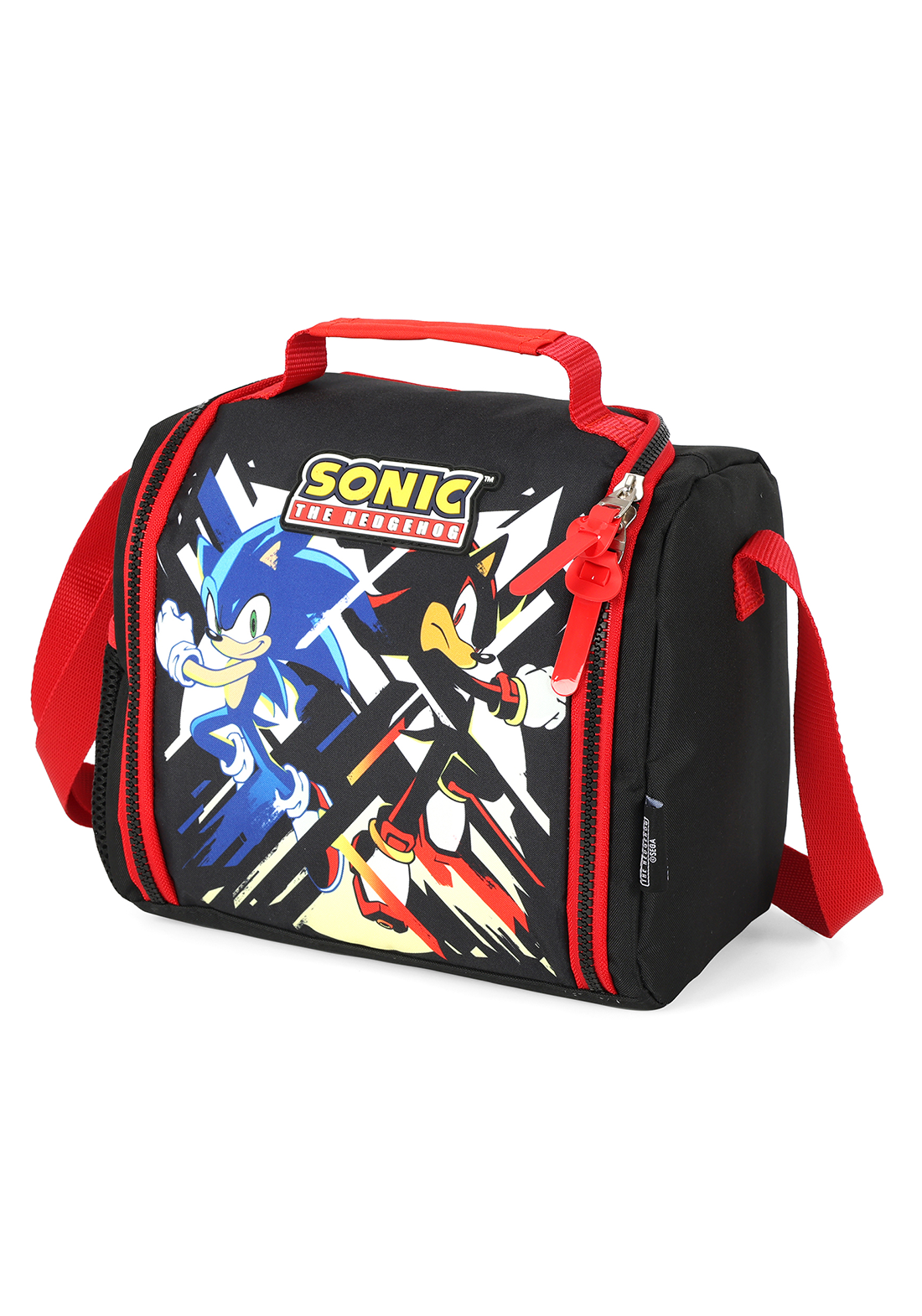 Kit Escolar Mochila de rodinhas Lancheira e Estojo Sonic e Shadow Luxcel