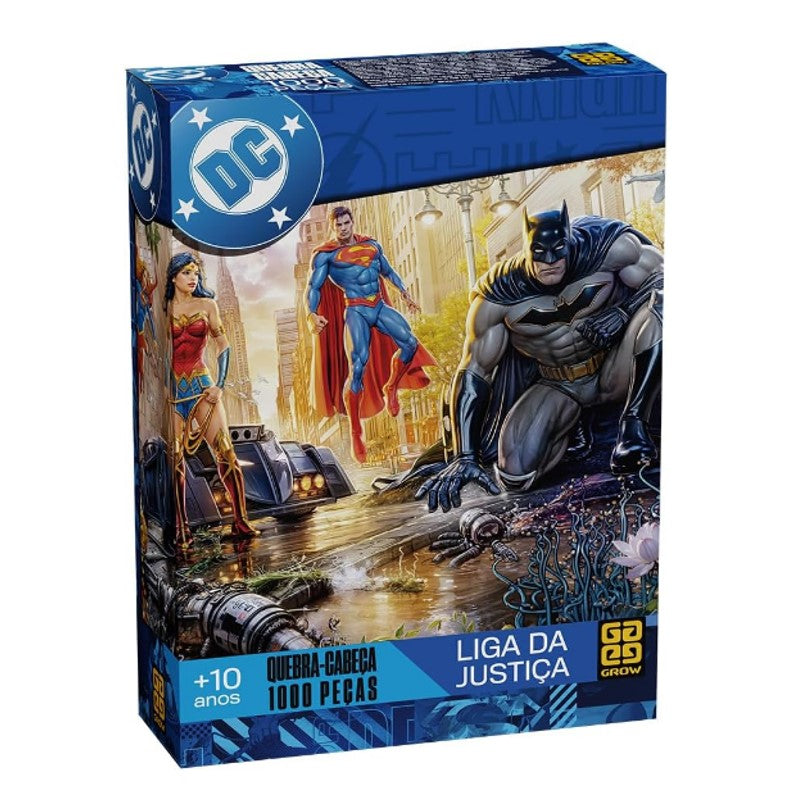 Quebra Cabeça 1000 Peças Liga Da Justiça - Grow