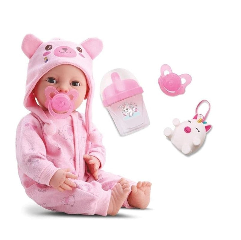 Boneca Diver New Born Brincando de Pijama Menina - Divertoys