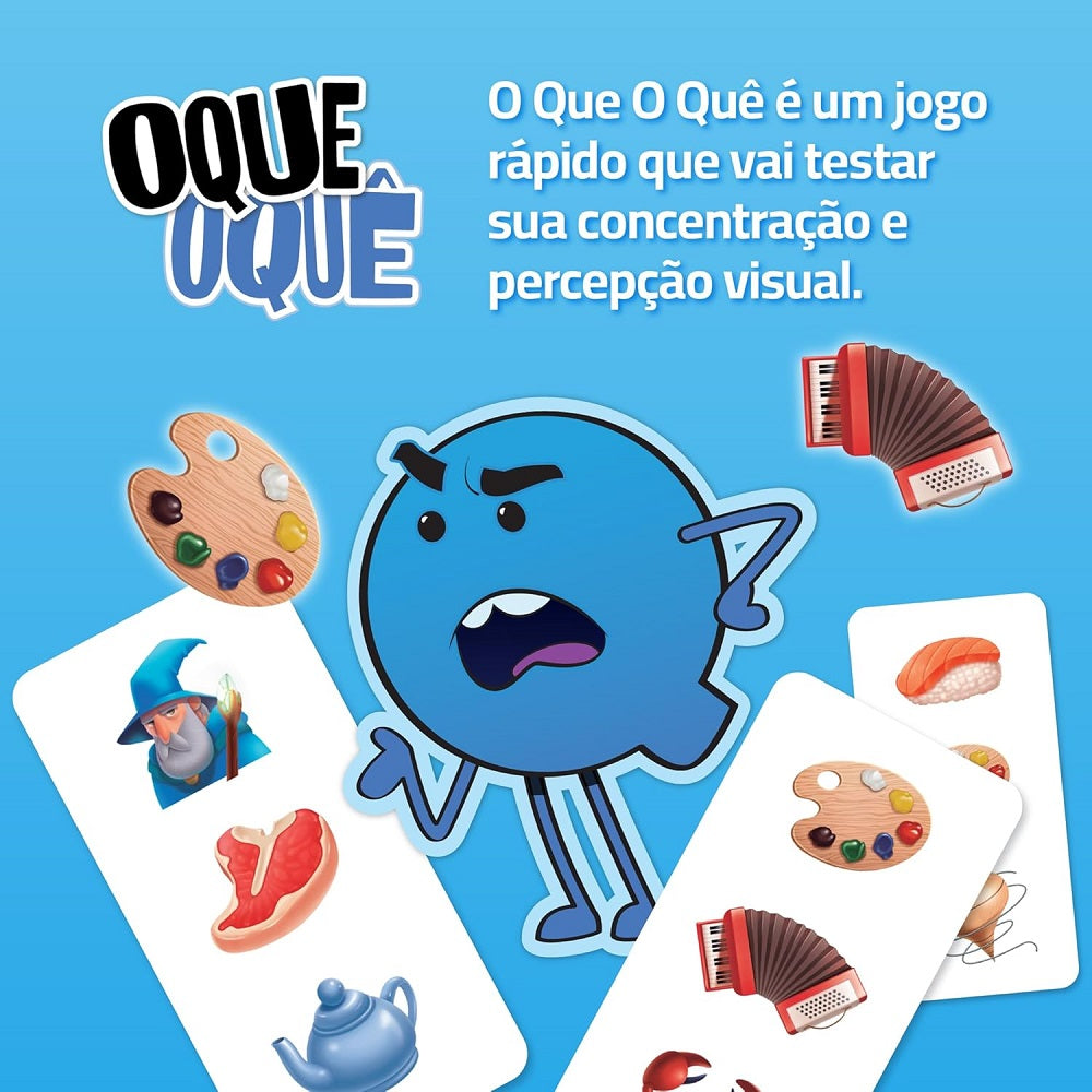Jogo de Cartas O Que O Quê - PaperGames