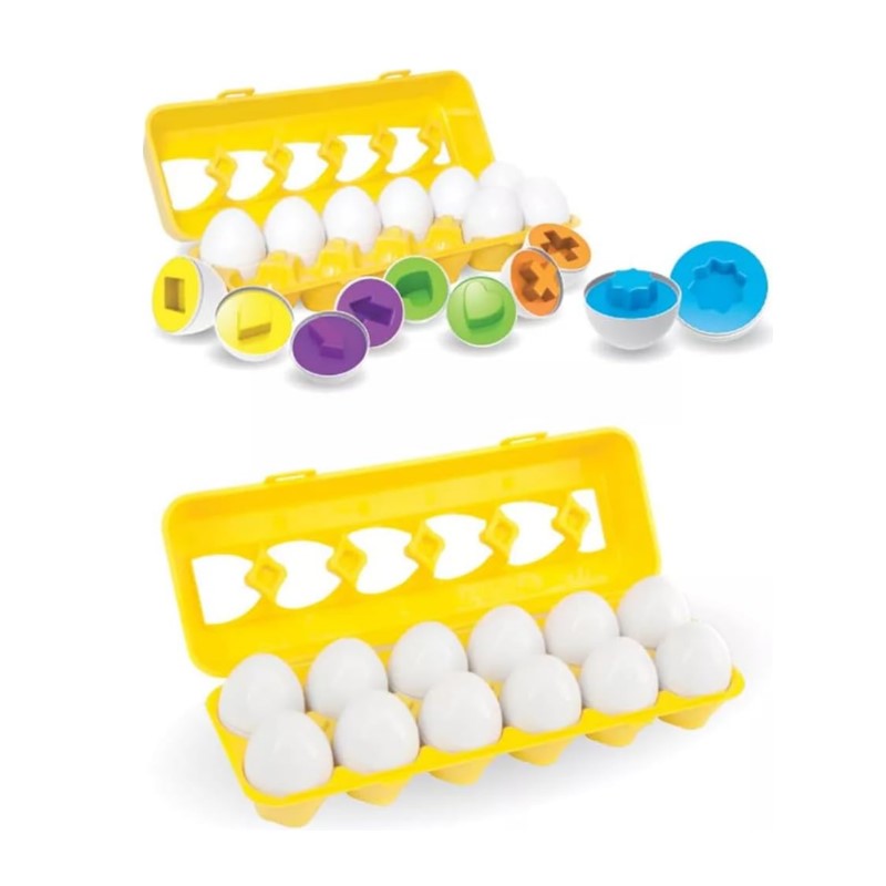 Brinquedo Educativo Encaixe Ovos Cores e Formas - Polibrinq