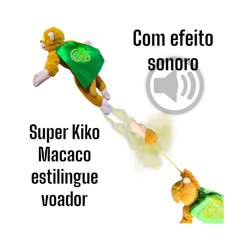 Macaquinho de Pelúcia Super Kiko Com Som - Polibrinq