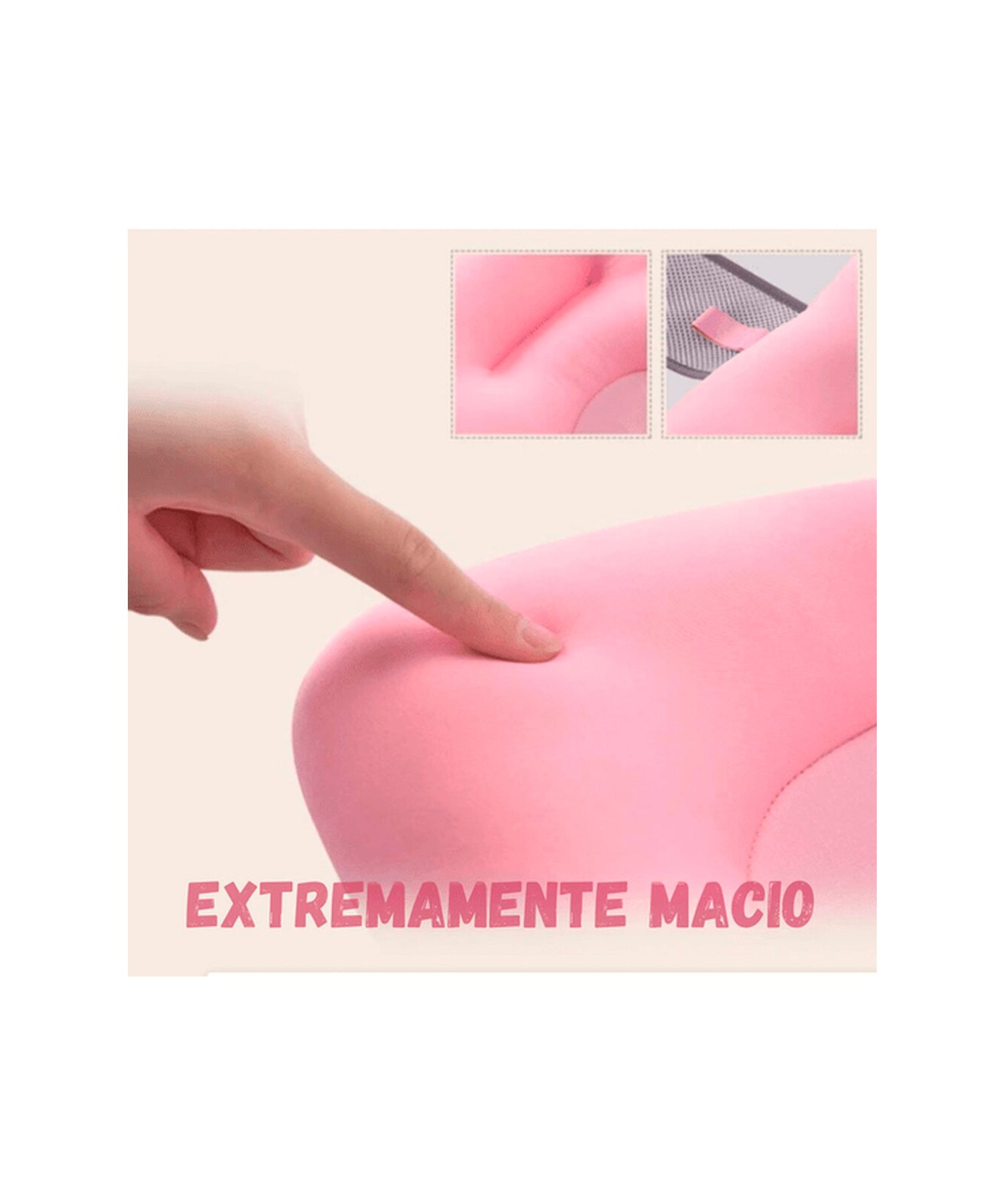 Almofada De Banho Para Bebe Rosa