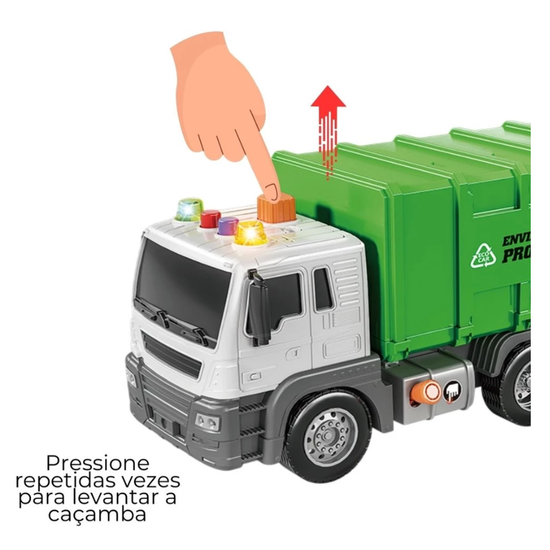 Caminhão Serviços a Fricção com Luz e Som - DM Toys