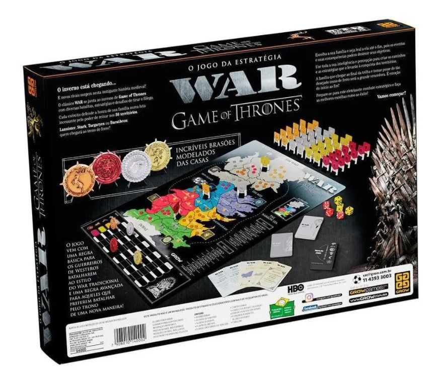 Jogo War - Game Of Thrones - Grow