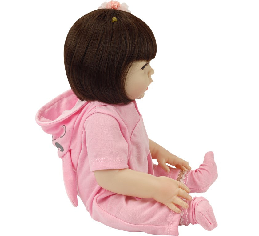 Boneca Bebê Reborn com Macacão e Acessórios Baby Star