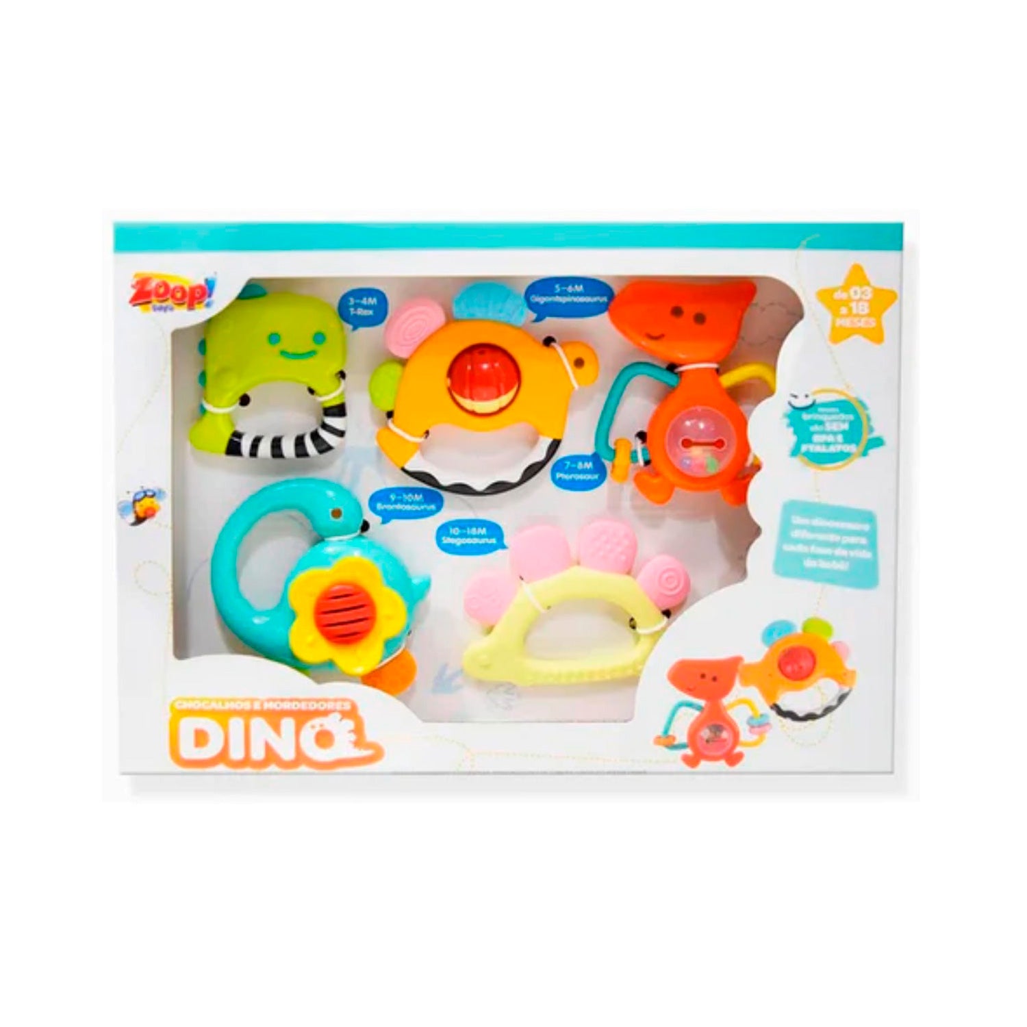 Chocalhos e Mordedores Dino