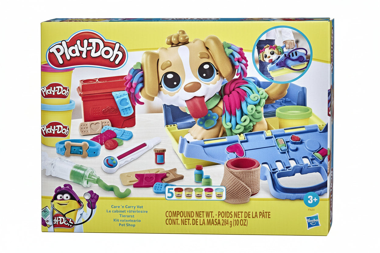 Conjunto Massinha Play-Doh Veterinário Pet Shop