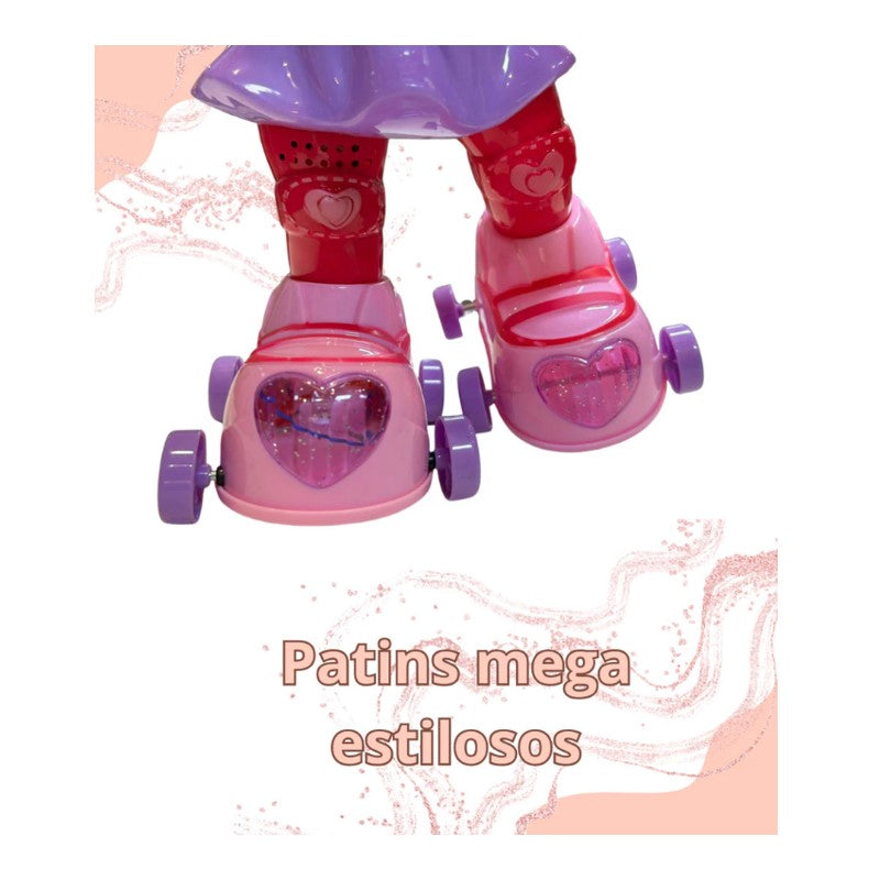 Boneca Candy Patinadora com Luzes E Sons - Zoop