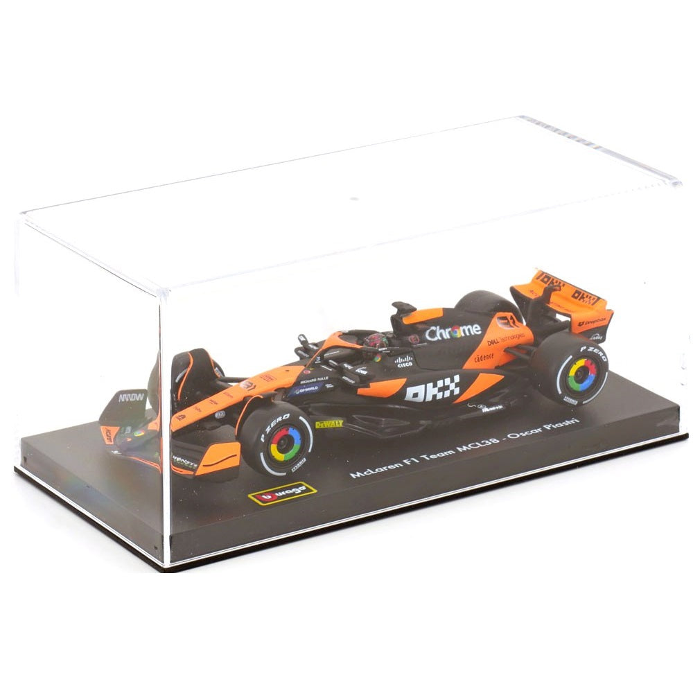 Miniatura Fórmula 1 Mclaren MCL38 2024 Oscar Piastri Com Piloto - Bburago