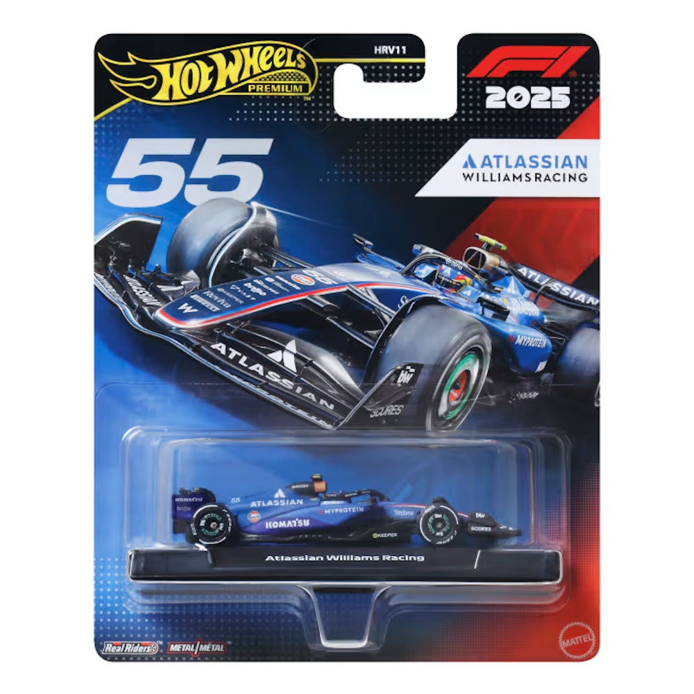 Hot Wheels Premium F1 Atlassian Williams Racing Carlos Sainz Jr2025