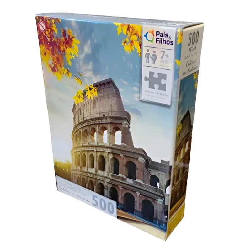 Quebra-Cabeça 500 Peças Coliseu no Outono - Pais & Filhos