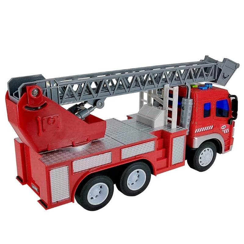 Caminhão Bombeiro com Escada Luz e Som 1:16 - Brink Center