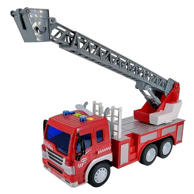 Caminhão Bombeiro com Escada Luz e Som 1:16 - Brink Center