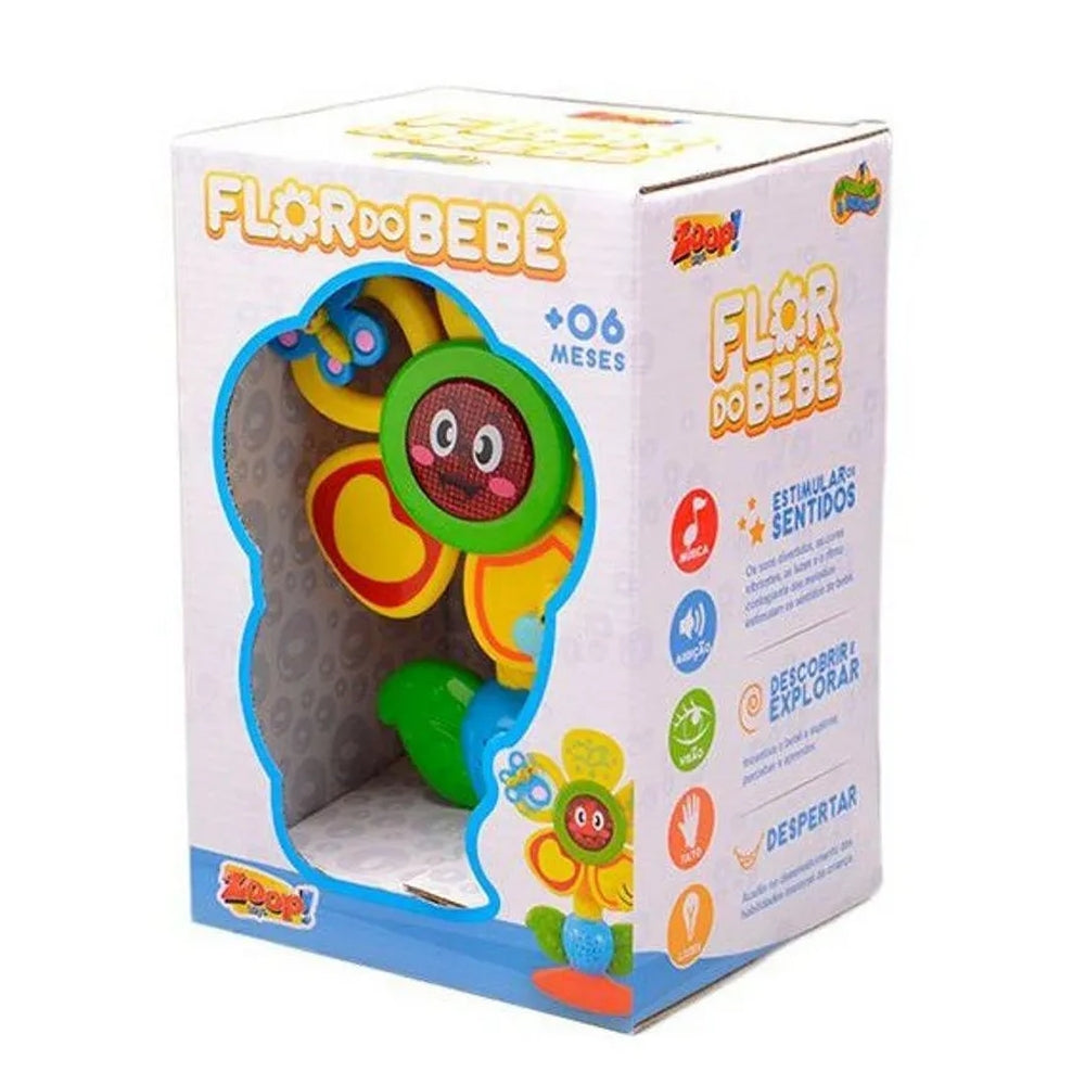 Brinquedo Educativo Musical Flor Do Bebê