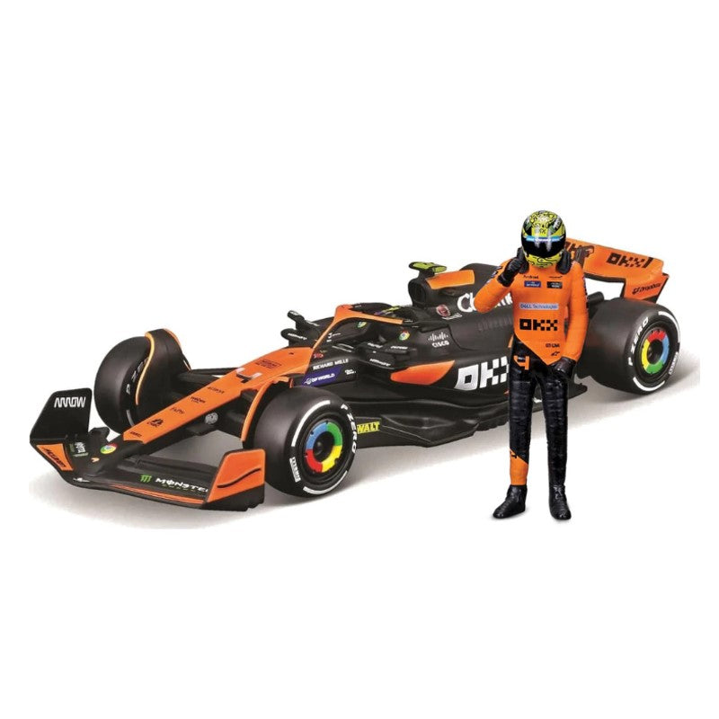Miniatura Fórmula 1 com boneco Norris McLaren MCL38 - CALIFORNIA TOY