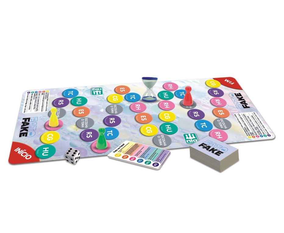 Jogo de Tabuleiro Fato ou Fake? 120 Cartas - Nig Brinquedos
