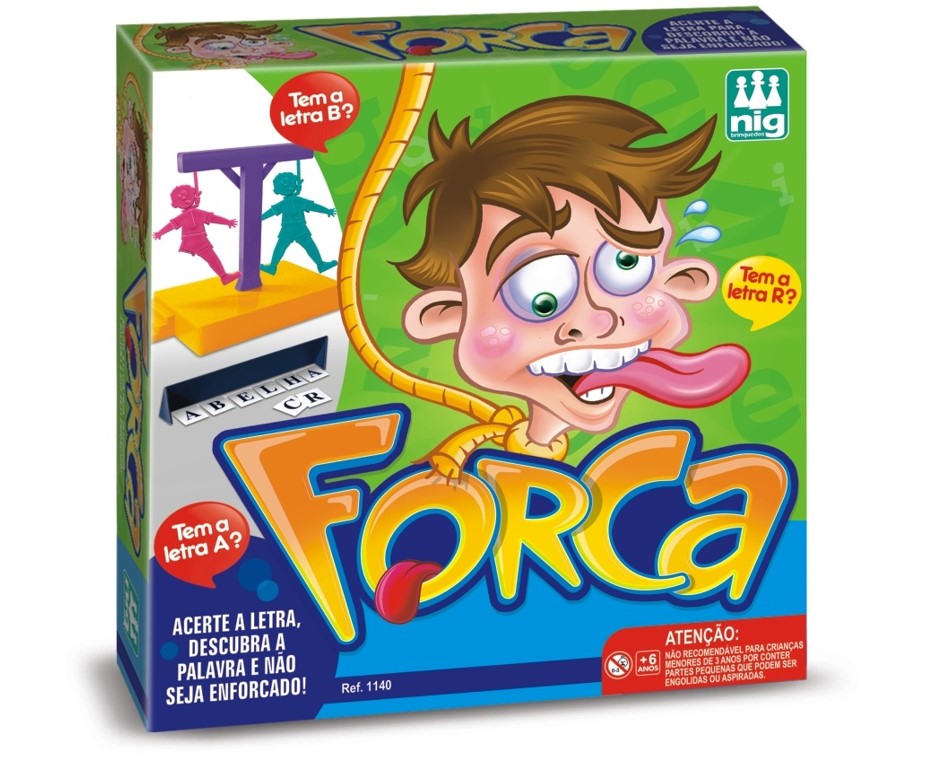 Jogo da Forca Com Bonecos Montáveis - Nig Brinquedos
