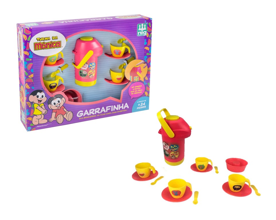 Brinquedo Kit Garrafinha Turma da Mônica - Nig Brinquedos