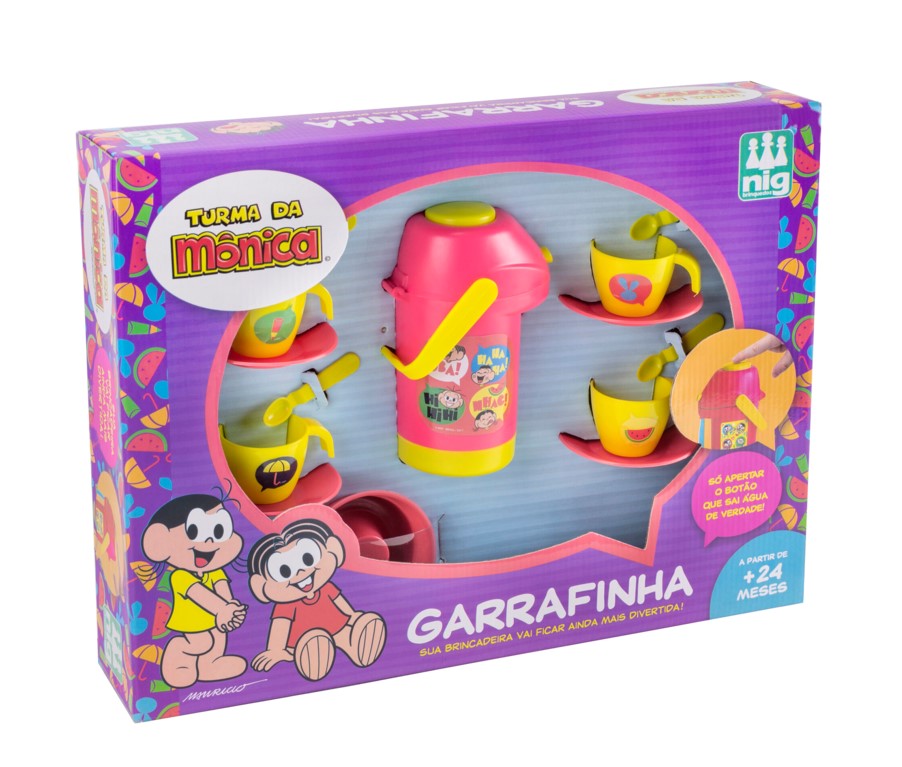 Brinquedo Kit Garrafinha Turma da Mônica - Nig Brinquedos