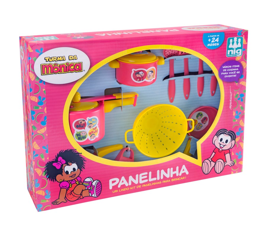 Kit Cozinha Infantil Panelinhas Turma da Mônica - Nig