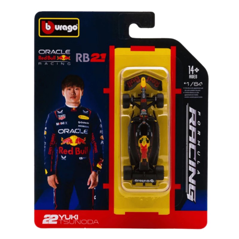 Miniatura Red Bull Racing RB21 Tsunoda 22 1:64 - Burago