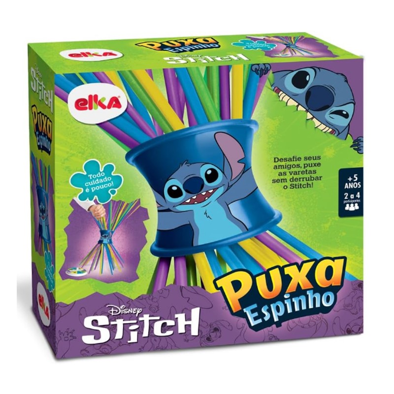 Jogo Infantil Desafio Puxa Espinho Stitch Disney - Elka