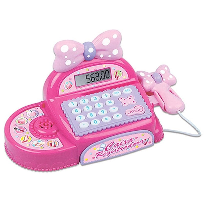 Brinquedo Caixa Registradora Lacinho Rosa - FÊNIX