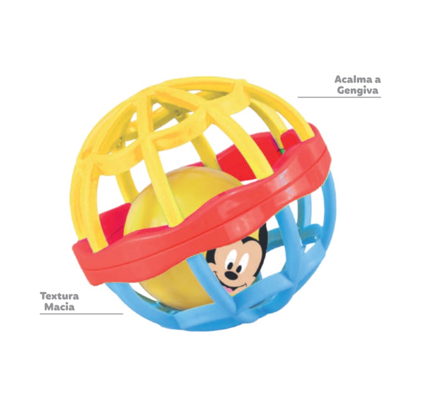 Chocalho Bola Disney Baby Mickey Mouse - Yes Toys