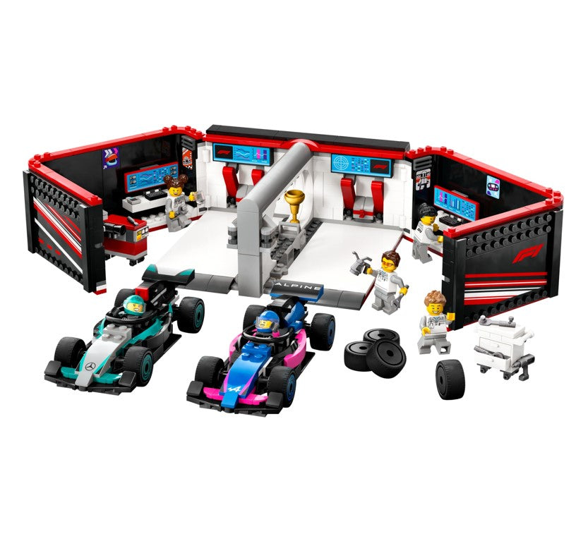 Lego City Garagem F1 e Carros Mercedes-AMG e Alpine 60444