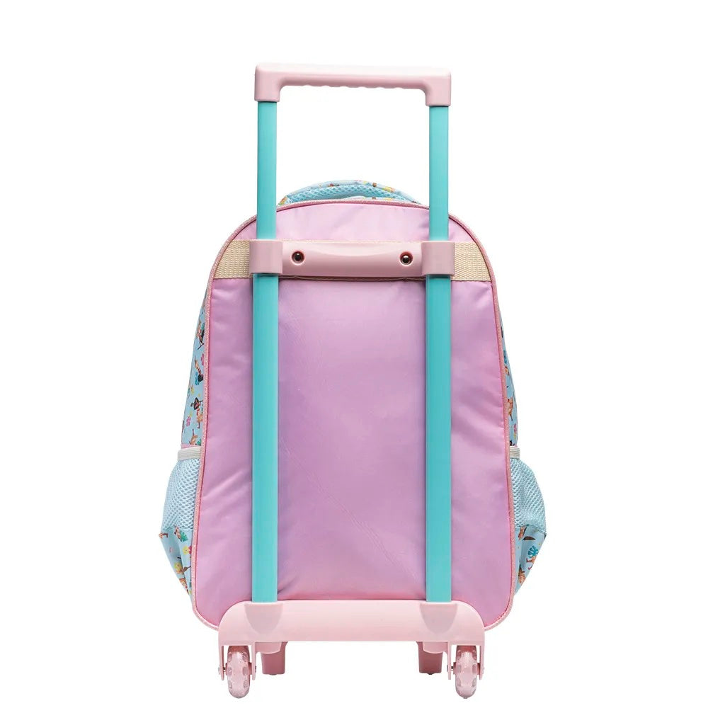 Mochila com Rodinhas Moana Disney 16 – Aventura, Estilo e Praticidade para Pequenas Exploradoras!