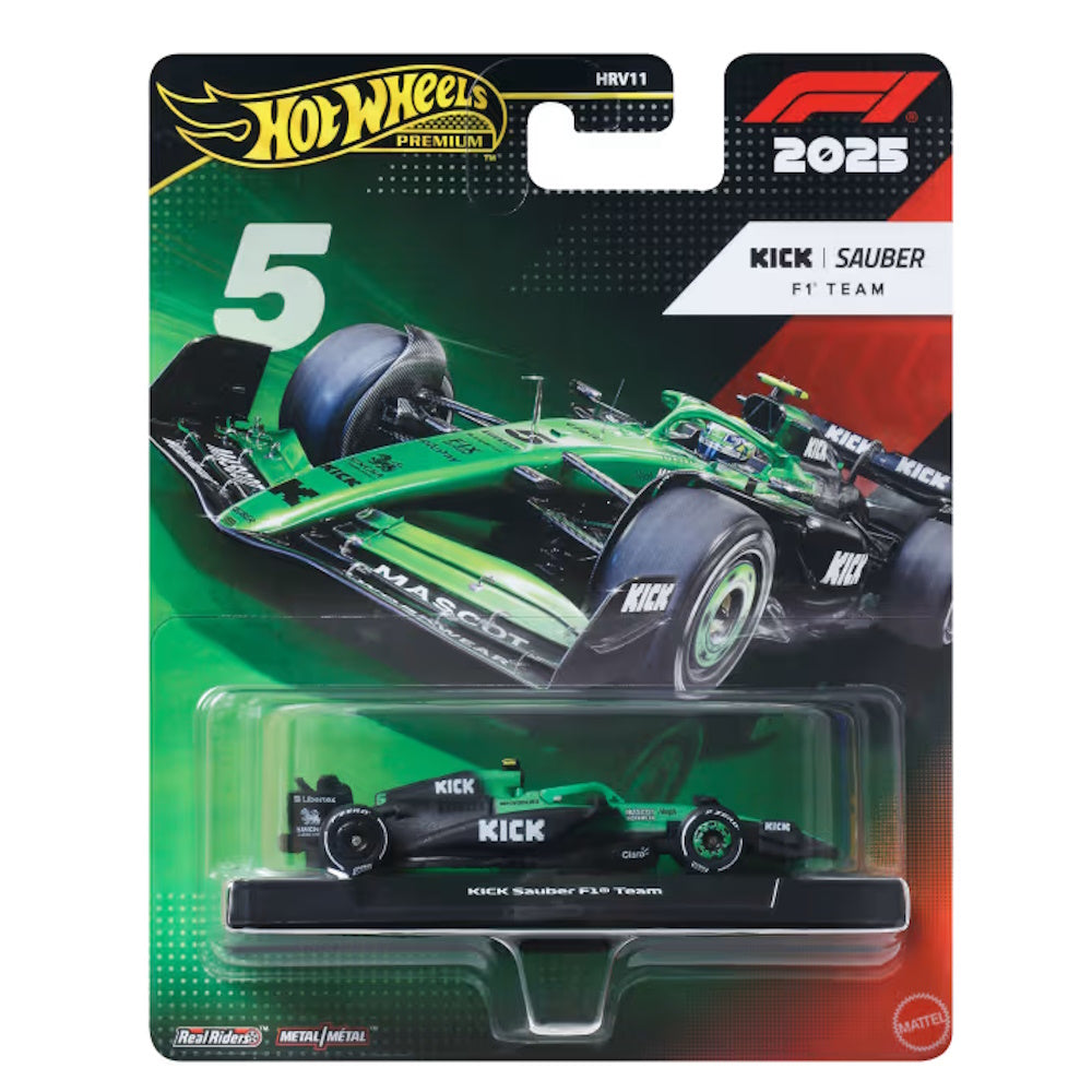 Hot Wheels Premium F1 Kick Sauber Gabriel Bortoleto 2025