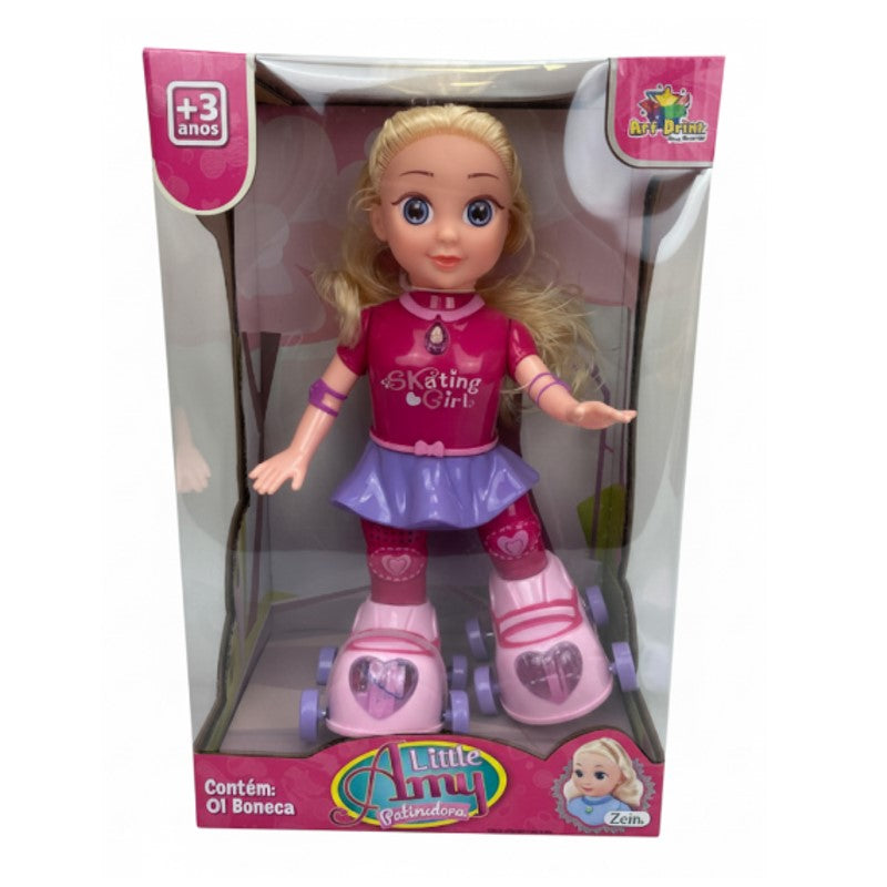 Boneca Amy Patinadora com Luz e Som - ZEIN