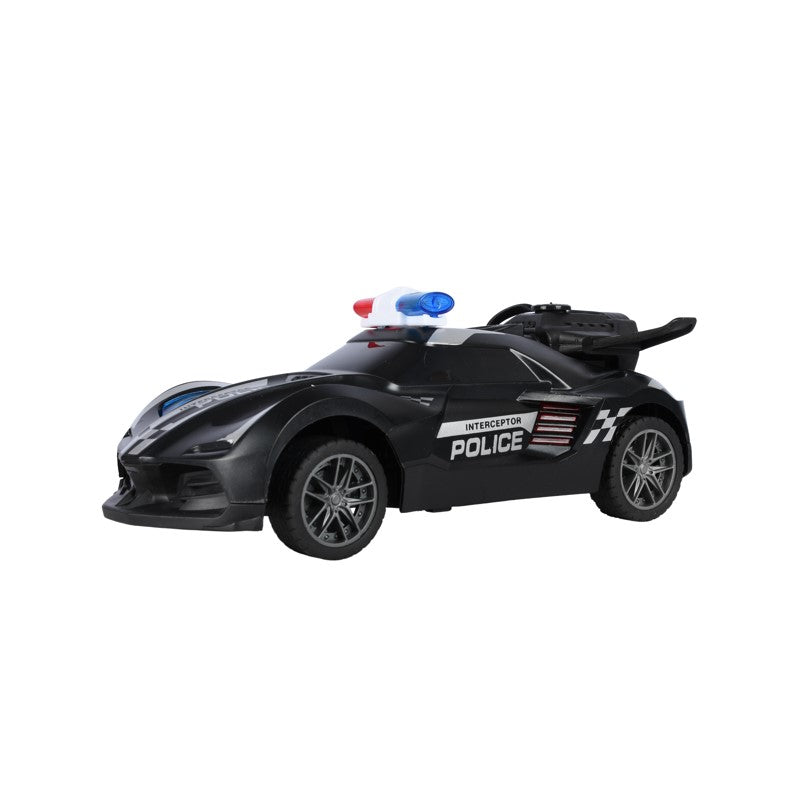 Carro de Polícia de Controle Remoto Escala 1:20 com Efeito de Fumaça e Luzes - Brink Center